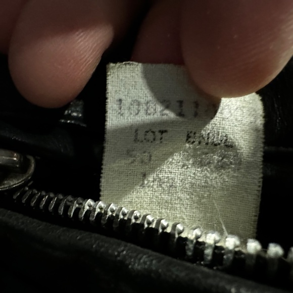 Schott 141 Black Cafe Racer leather jacket size 50 XXL - Picture 3 of 8